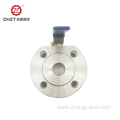 Flanged super thin ball valve